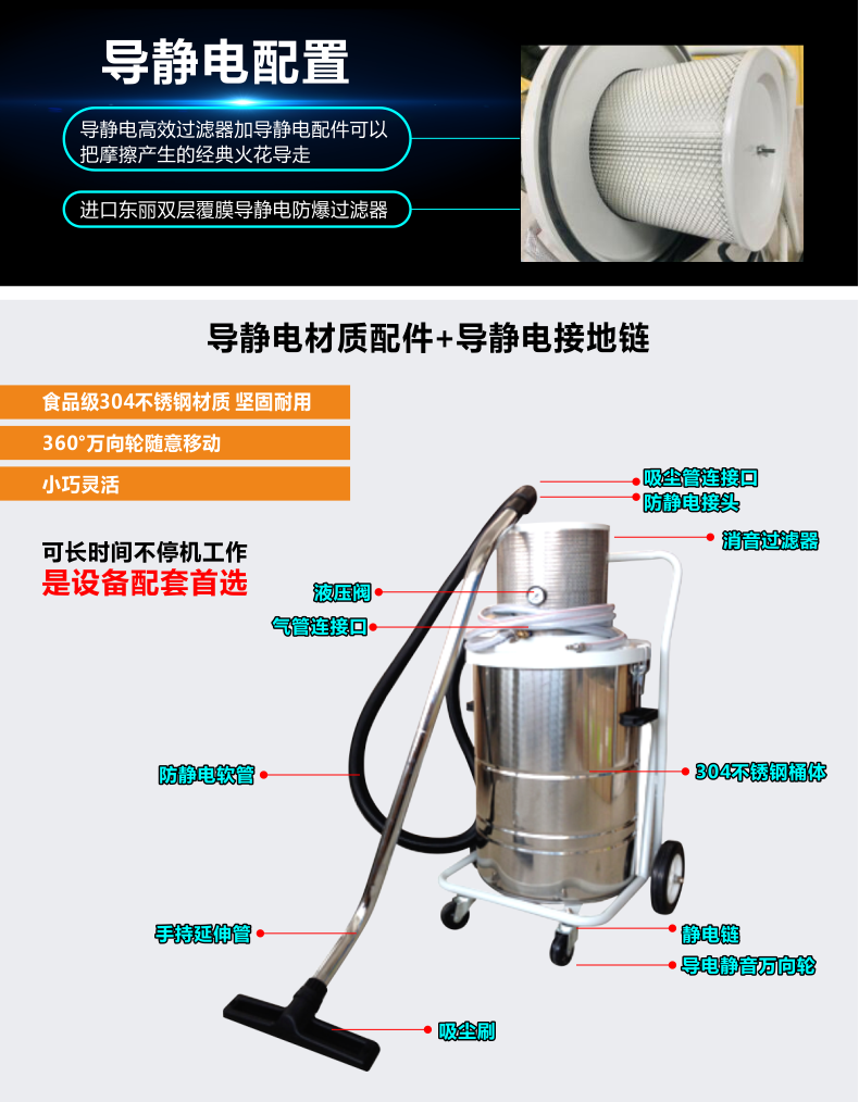 AS-EX30氣(qì)動防(fáng)爆吸塵器-6