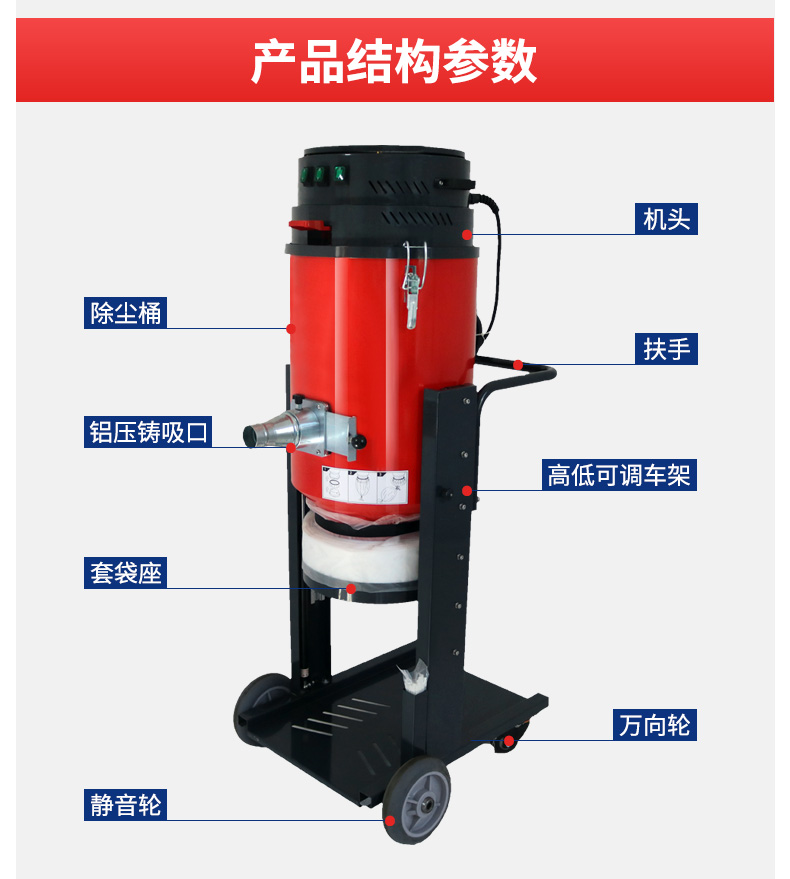 單桶連續（xù）套（tào）袋工業吸塵器-3