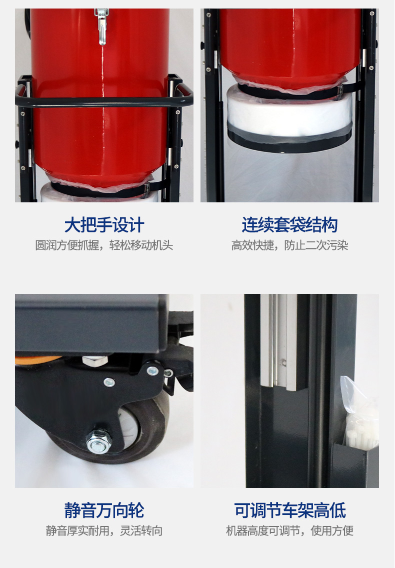 雙桶（tǒng）連續（xù）套袋式工業吸塵器-7
