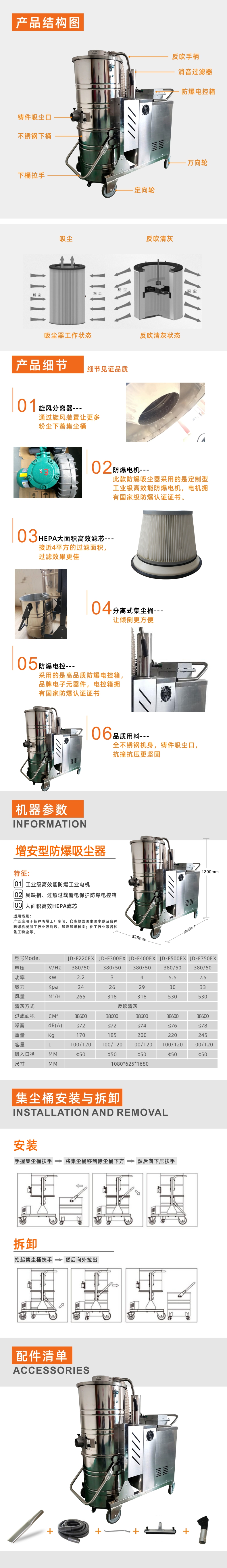 大型增安型（xíng）防爆型吸塵器